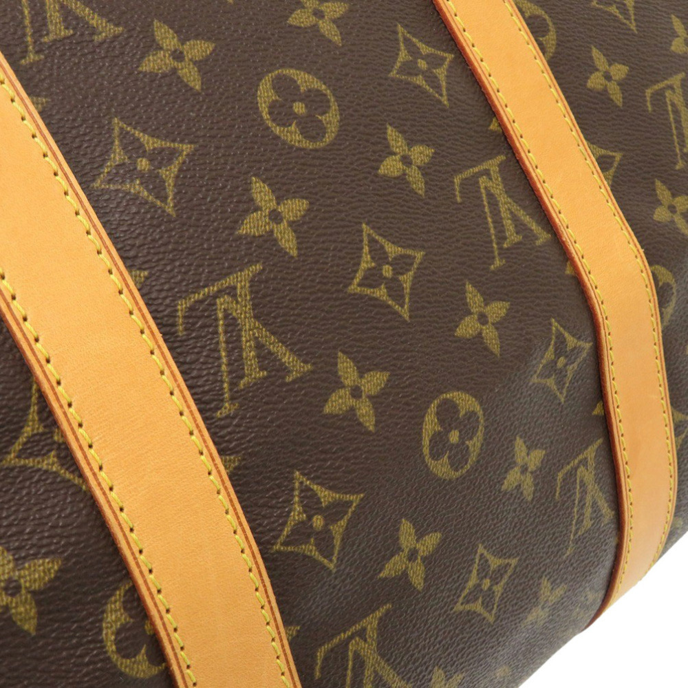 LOUIS VUITTON Authentic Brown Monogram Keepall 50 Boston Bag - Picture 7 of 10
